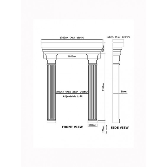 Edwardian Style Atlantis GRP Door Surround